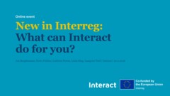 New in Interreg: What can Interact do for you? presentation