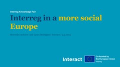 IKF 2024 Day 1 | Interreg in a more social Europe 