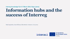 IKF 2024 Day 3 | Information hubs and the success of Interreg