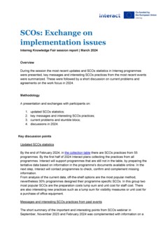 IKF 2024 Day 1 | SCOs: Exchange on implementation issues