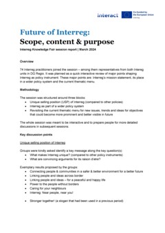 IKF 2024 Day 2 | Future of Interreg: Scope, content and purpose