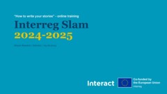 How to write your stories | Interreg Slam 2024-25