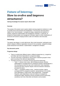 IKF 2024 Day 2 | Interreg programmes: how to evolve and improve structures 