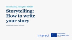 How to write your stories | Interreg Slam 2024-25