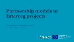 IKF 2023 | Partnership models in Interreg projects