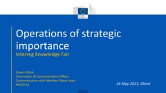 IKF 2023 | Connecting visibility of Interreg OSIs