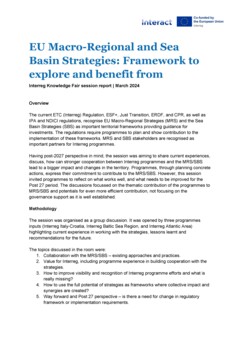 IKF 2024 Day 1 | Macro-regional and Sea basin strategies: Frameworks to explore and benefit from