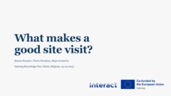 IKF 2023 | What makes a good site visit