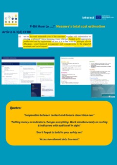 P-BA How to…? Measure’s total cost estimation