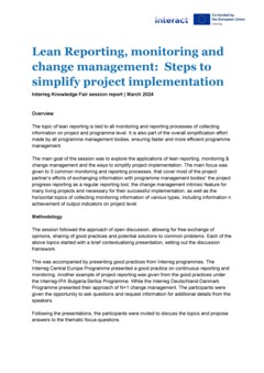 IKF 2024 Day 3 | Lean reporting, monitoring & change management: Steps to simplify project implementation