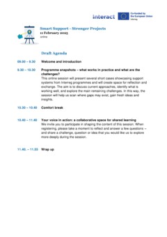 2026-02-11 Smart Support Stronger Projects Agenda