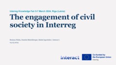 IKF 2024 Day 1 | The engagement of civil society in Interreg