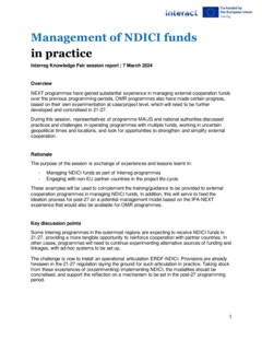 IKF 2024 Day 3 | Management of NDICI funds in practice