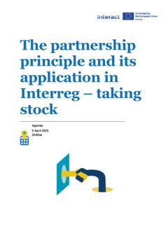 Agenda | The partnership principle and its application in Interreg_9 April 2025
