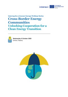 Cross-Border Energy Communities - Webinar 8 October 2025