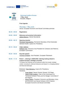 Agenda CY Pres Interreg event Final