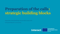 IKF 2023 | Preperation of the calls: Strategic building blocks