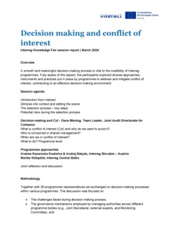 IKF 2024 Day 1 | Decision making and conflict of interest