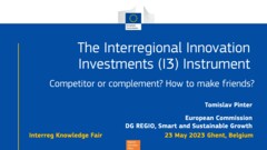 IKF 2023 | Interregional Innovation Investment (I3): Competitor or complement?