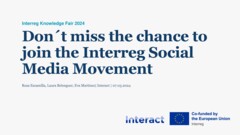 IKF 2024 Day 3 | Don't miss the chance to join the Interreg Social Media movement
