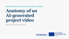 Mind Meets Machine: AI tools and trends in Interreg programme management