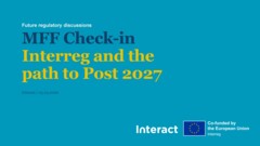MFF and Interreg Post 2027 Check in
