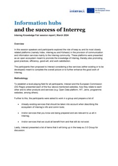 IKF 2024 Day 3 | Information hubs and the success of Interreg