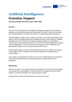 IKF 2024 Day 1 | Artificial intelligence: Genuine impact
